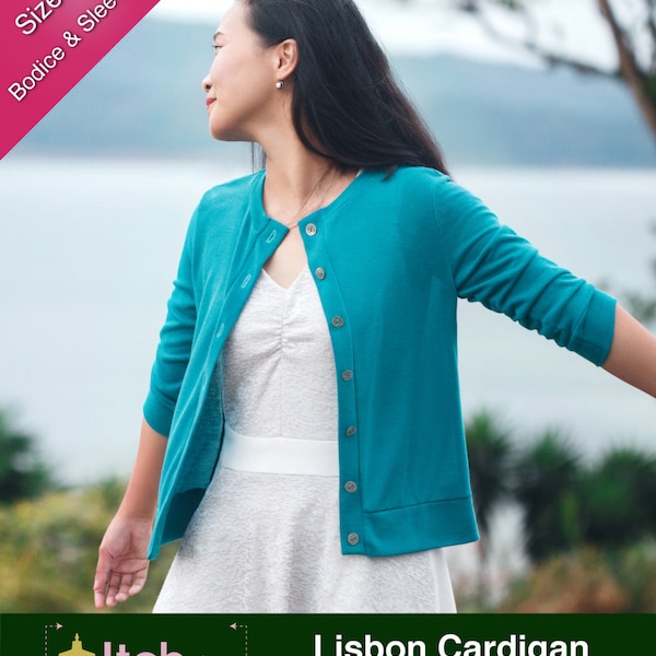 Lisbon Cardigan PDF Sewing Pattern for Women