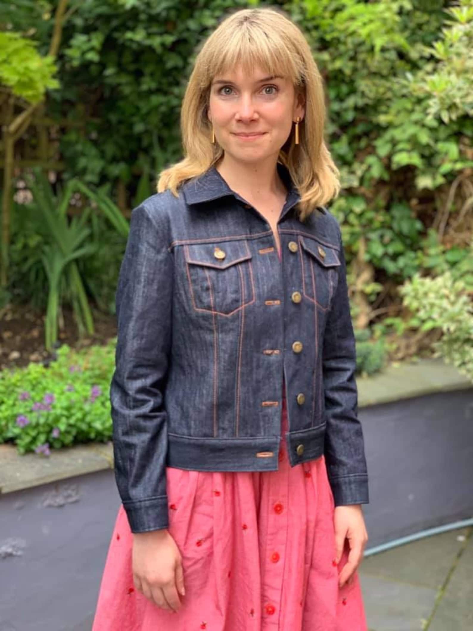 Denim Jacket Sewing Pattern Women Jacket Adult Jacket Etsy