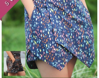 Belize Shorts & Skort PDF Sewing Pattern for Women (PDF)