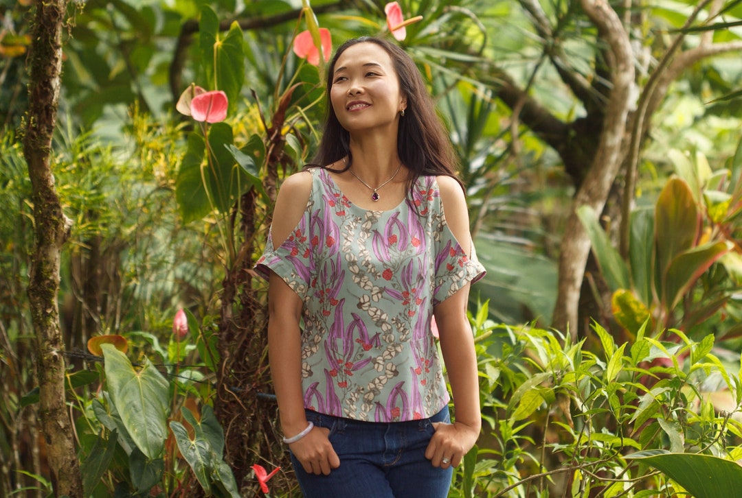 Women’s Cold Shoulder ,woven, PDF Sewing Pattern, Scoop Neck, Kimono ...