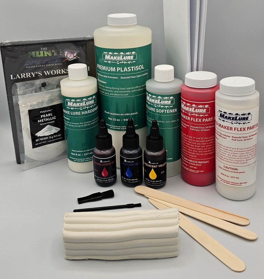 Makelure Soft Bait Starter Kit. Make Your Own Soft Plastic Fishing