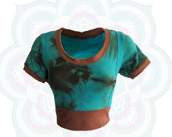 Sale! One of a kind Organic cotton and Hemp crop top - Ready to ship in a size Small