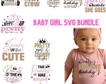 Adorable Baby Girl SVG Bundle - Perfect for Onesies & Baby Shirts