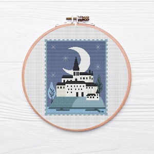 Cross Stitch Pattern Lock PDF DIY, Embroidery Pattern, Wall Decor, Nursery Decor