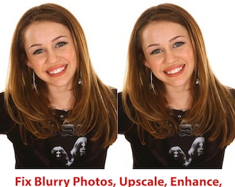 Photo Enhancement Service, Upscale, Denoise, Sharpen, Restore