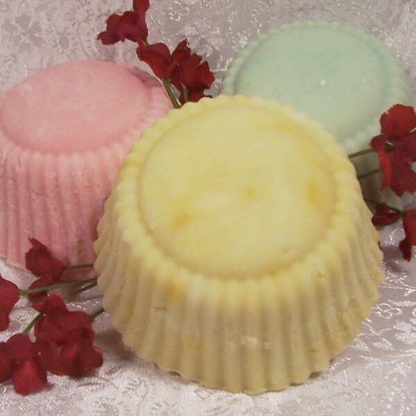 3 Bubble Bath Cakes - 2 ounce size - Choose Your Favorite Scents