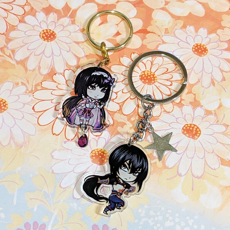 Fate Grand Order Osakabehime and Yan Qing double-sided acrylic charms image 3