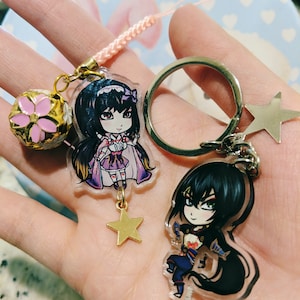 Fate Grand Order Osakabehime and Yan Qing double-sided acrylic charms image 1