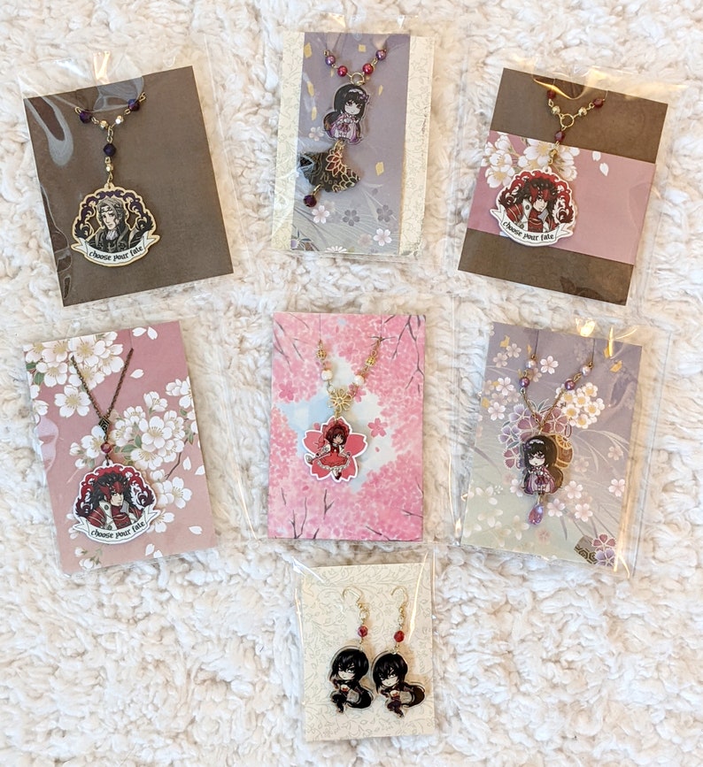 Fire Emblem and Fates charm jewelry Xander, Ryoma, Osakabehime, Yan Qing image 5