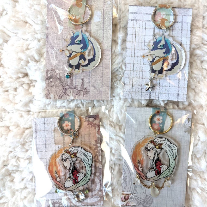 Tales of Zestiria and Vesperia acrylic charms Lailah and Repede image 5