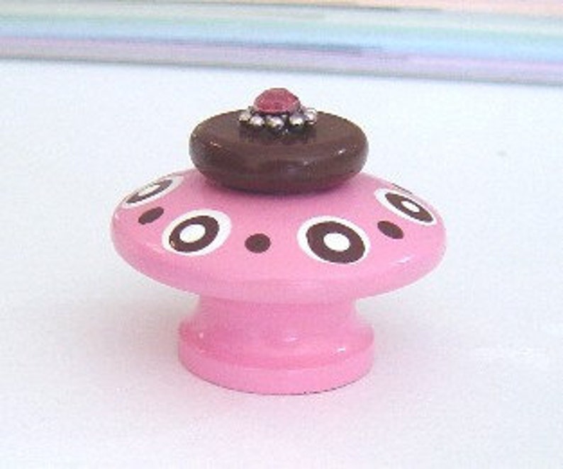 Decorative Drawer Knobs Dresser Knobs Kids Knobs Girls Knobs Pink