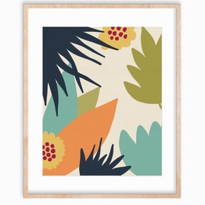 Printable Art Botanical Abstract Floral Flowers Art Print Colorful Nursery Printable Kids Art Childrens Art Instant Modern Art Printable