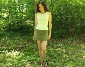 the emma - high neck wide strap tank top / singlet / sleeveless shirt - heavy jersey - 100% hemp and organic cotton - custom made hand dyed