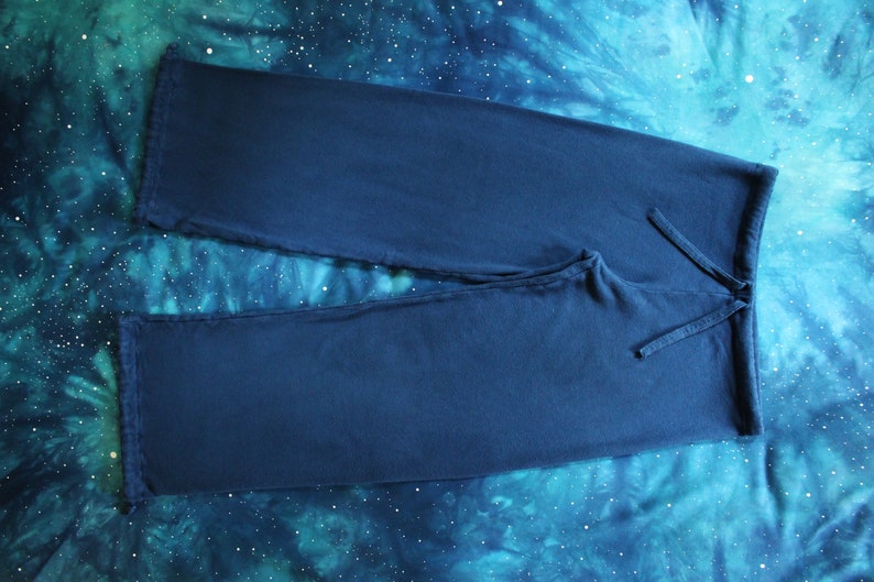 drawstring hemp sweatpants lounge pants - 100% hemp and organic cotton - custom made hand dyed - optional drawstring cuff - sizes xxs to xl image 8