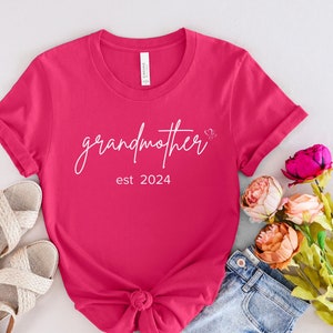 Mothers day grandma Shirt for grandmother gift mother&#39;s day gift for grandmother custom shirt personalized t-shirt grandma established shirt