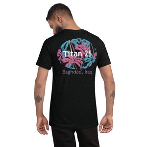 Tri-blend t-shirt-Titan 25 with white lettering