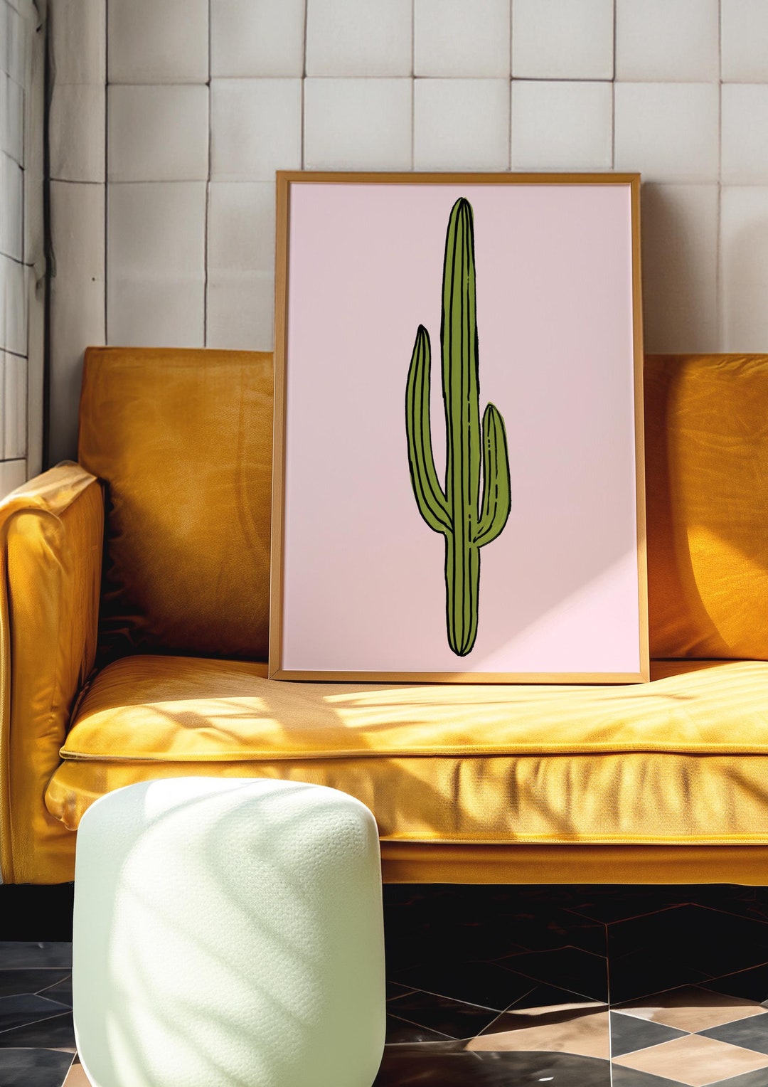 Pink Desert Saguaro Cactus Fine Art Print I Palm Springs Vacation ...