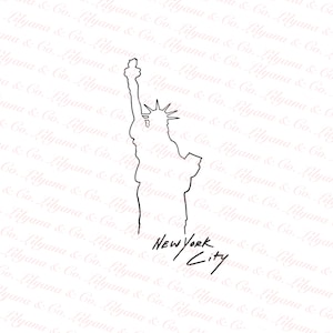 New York City, NYC Statue of Liberty, PNG, PDF, digital download, image