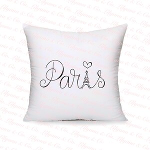 Paris, France, calligraphy lettering, Eiffel Tower, PNG, PDF, digital download, image image 4