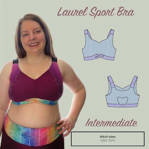 Patron de soutien-gorge de sport Laurel 34A-44NTélécharger