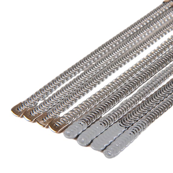 Stainless Steel Spiral Corset Boning Stays - 1/4 Width - 8 to 10 3/4  Length - DIY Lingerie, Corsets