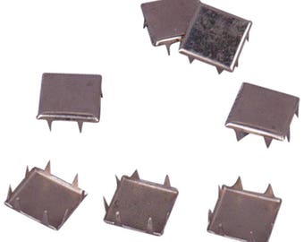 Metal Square Vintage Studs - 12mm (MS12SS)