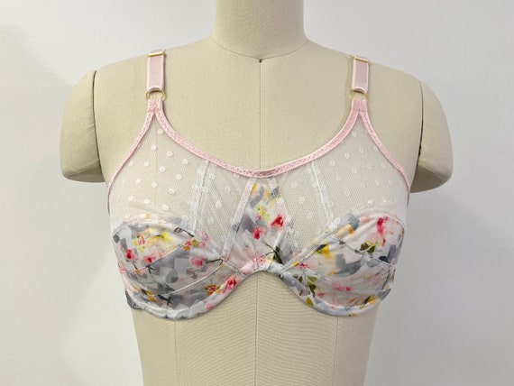 40A-52N Infinity Bra Pattern by Porcelynne Size-inclusive Wireless/monowire  Great Support DIY Sewing Print at Home/projector File 