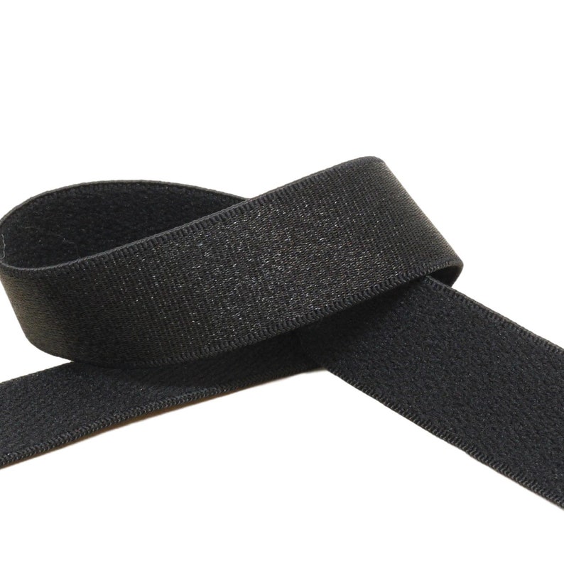 3 Yards DIY Lingerie Supplies Replacement Straps Bulk Options Wide Black Brushed Back Bra Making Strap Waistband Elastic 1 Wide