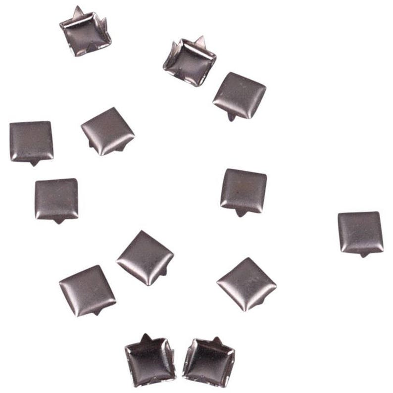 MS5SS 5mm Square Silver Metal Vintage Stud