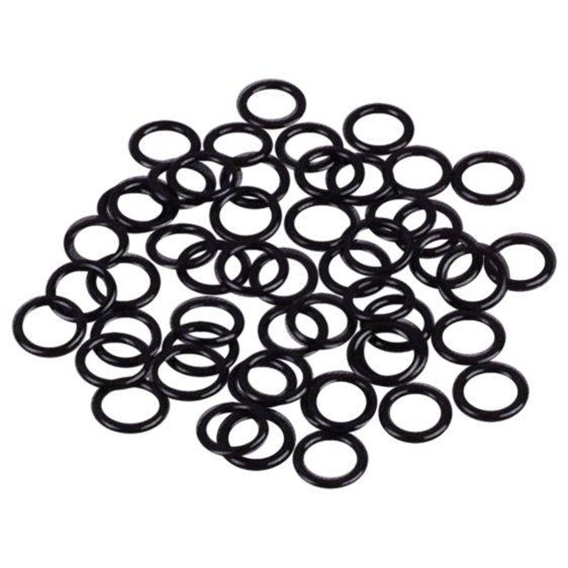 Black Nylon Coated Metal Strap Rings 1/4 inch or 7mm M07B | Etsy