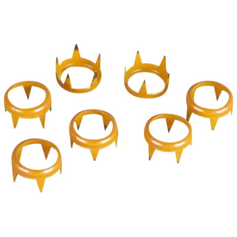 Mustard Yellow Round Open Vintage Stud MOS5MYR2 8mm