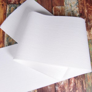 Extra Wide White Specialty Elastic - 4&quot; Wide - 1 Yard - For Waistbands, Sports Wraps, Compression