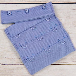 Blue Hook & Eye Replacement with Blue Hardware - 3 row - 2 1/4&quot; Wide