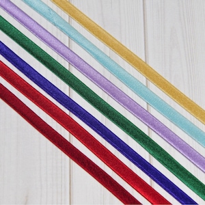 Satin Spaghetti Tube Strapping - 1/4&quot; Round - 5 Yards - Lingerie Craft DIY Strap