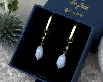 2-in-1 Earrings – 18K Gold Plated 925 Sterling Silver