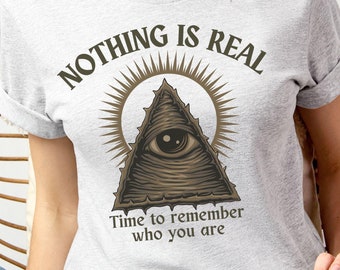 Illuminati Pyramid T-Shirt: Conspiracy Theory Graphic Tee