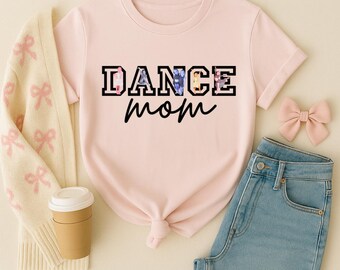 Custom Dance Mom Shirt with Your Dancer’s Photo | Personalized Dance Team Gift | Ballet, Jazz, Hip Hop Mom Tee | Dance Recital Shirt for Mom