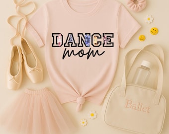 Custom Dance Mom Shirt with Your Dancer’s Photo | Personalized Dance Team Gift | Ballet, Jazz, Hip Hop Mom Tee | Dance Recital Shirt for Mom