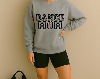 Felpa con foto personalizzata per Dance Mom / Felpa sportiva con scollo a V per Dance Mom / Regalo personalizzato per Dance Mama / Maglione per genitori di Dance