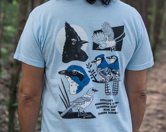 Camiseta de observación de aves de los Blue Jays of North America, regalo para avistamiento de aves, camiseta con colores cómodos