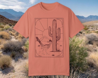 Camiseta de Correcaminos, camiseta de aves del suroeste, camiseta con gráficos del desierto, regalo para observadores de aves