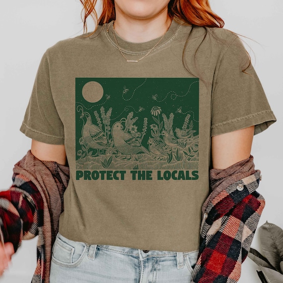 Quail T-shirt, California Quail Graphic Tee, Gift for Birder