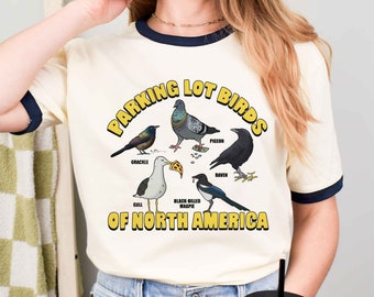 Camiseta de aves de estacionamiento: camiseta de timbre norteamericano