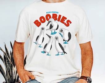 Camiseta de piqueros de patas azules, camiseta de piqueros, piquero de patas azules, camiseta divertida de pájaro, camiseta gráfica, regalo para observadores de aves