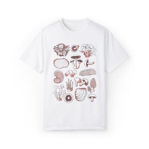 Mushroom Graphic Shirt: Comfort Colors Cotton Tee