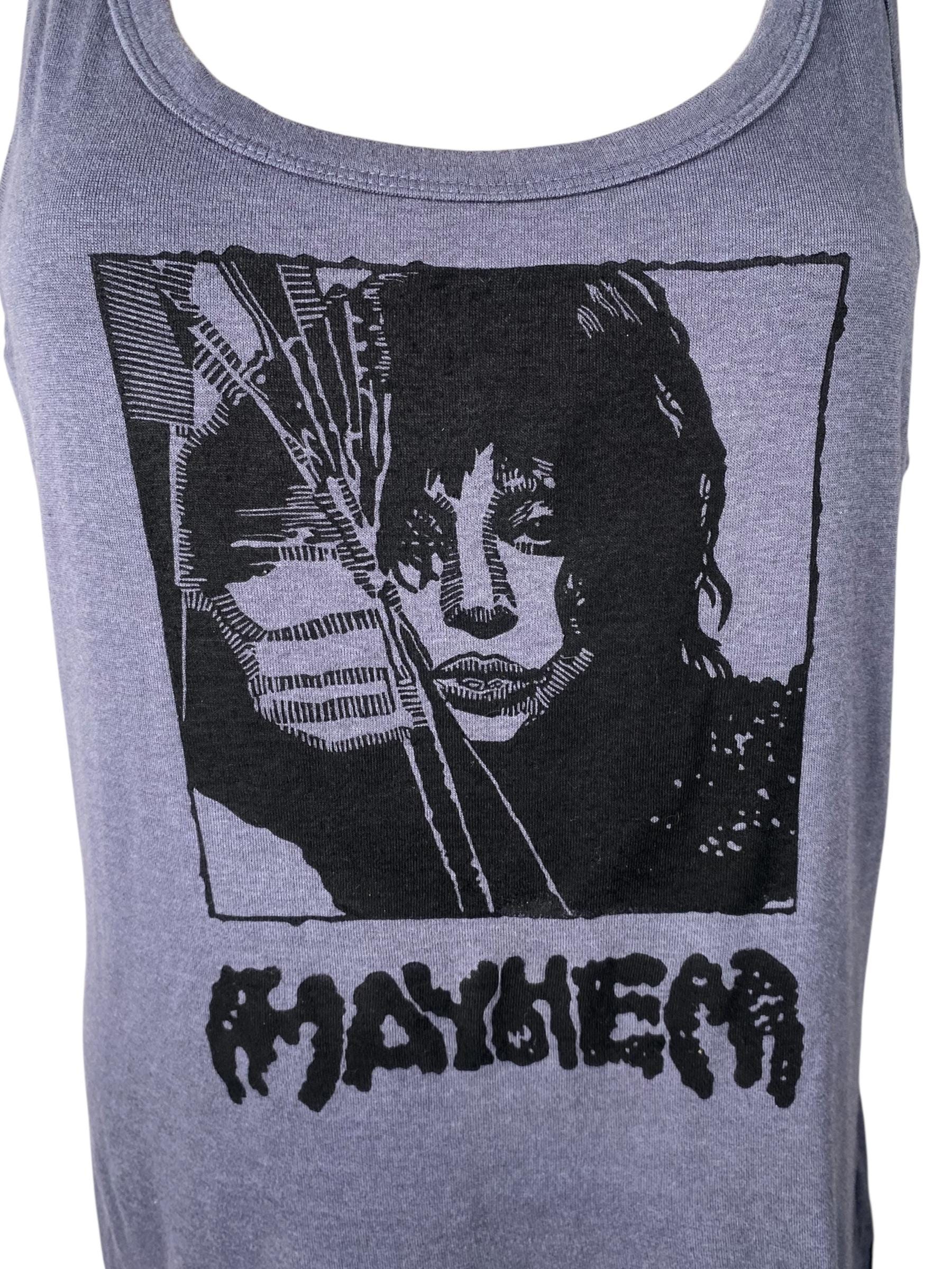 レディー・ガガ メイヘム ブロックプリント チャコールグレー タンク