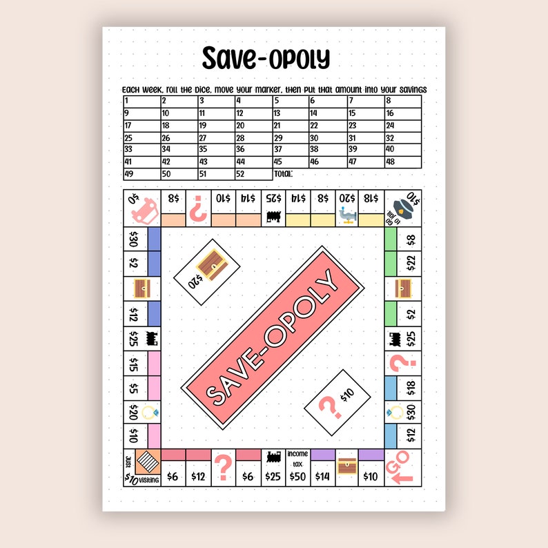 Saveopoly Savings Challenge A5 - Il 794xN.5916036657 M769 