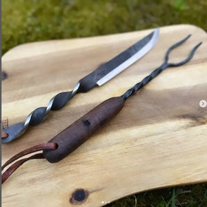 Hand-forged grill cutlery