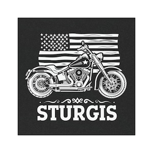 Sturgis Car Magnet Motorcycle Rally Souvenir Biker Gift Custom Design Chopper Decor Collectible Memorabilia