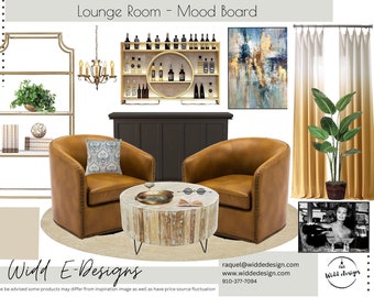 Lounge Interior Design Mood Board